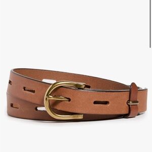 Madewell Women's Backcountry Leather Belt in Brown